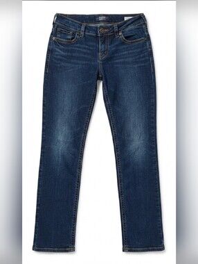 Silver Jeans Co Suki Straight Mid Rise Jeans W29 (Measures 28" Inseam)